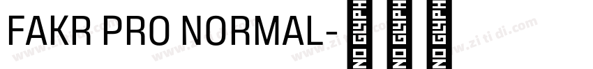 FAKR PRO NORMAL字体转换